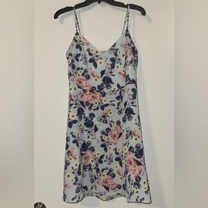 French Connection blue flower envelope dress size 6